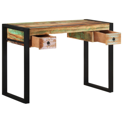 Solid recycled wood desk