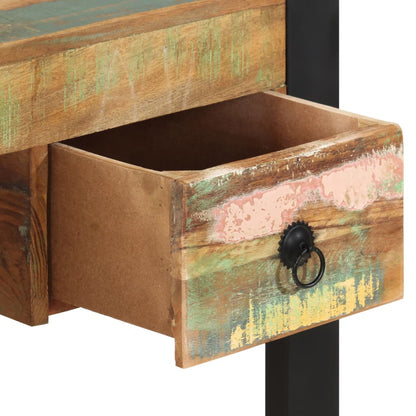 Solid recycled wood desk