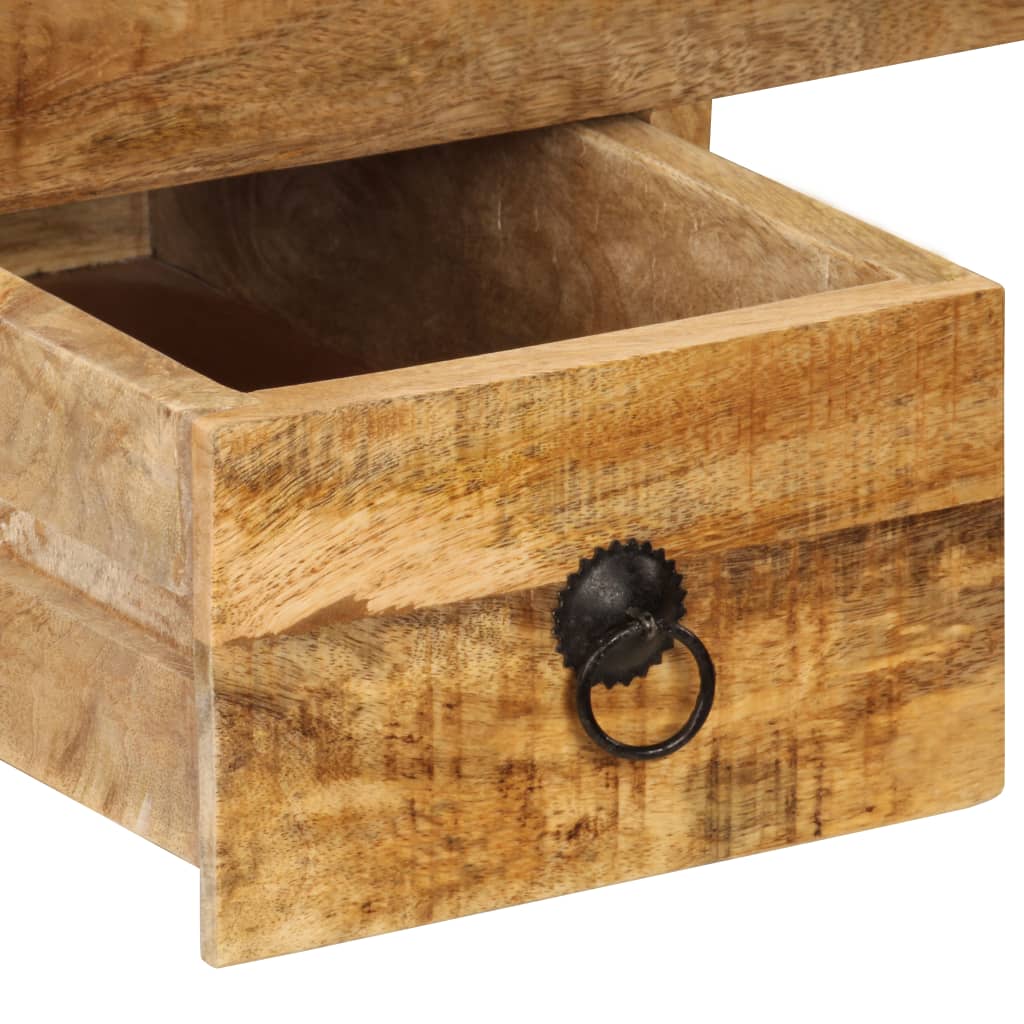 Bureau met 2 lades 110x50x77 cm massief mangohout