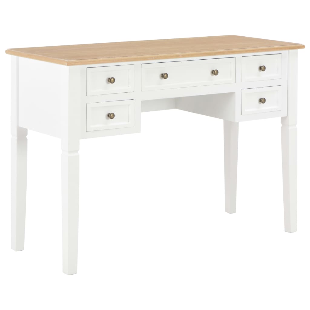 Writing desk 109.5x45x77.5 cm wood white