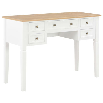 Writing desk 109.5x45x77.5 cm wood white