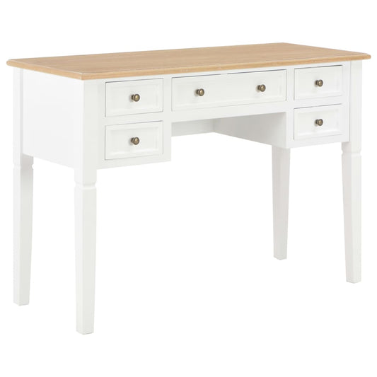 Writing desk 109.5x45x77.5 cm wood white