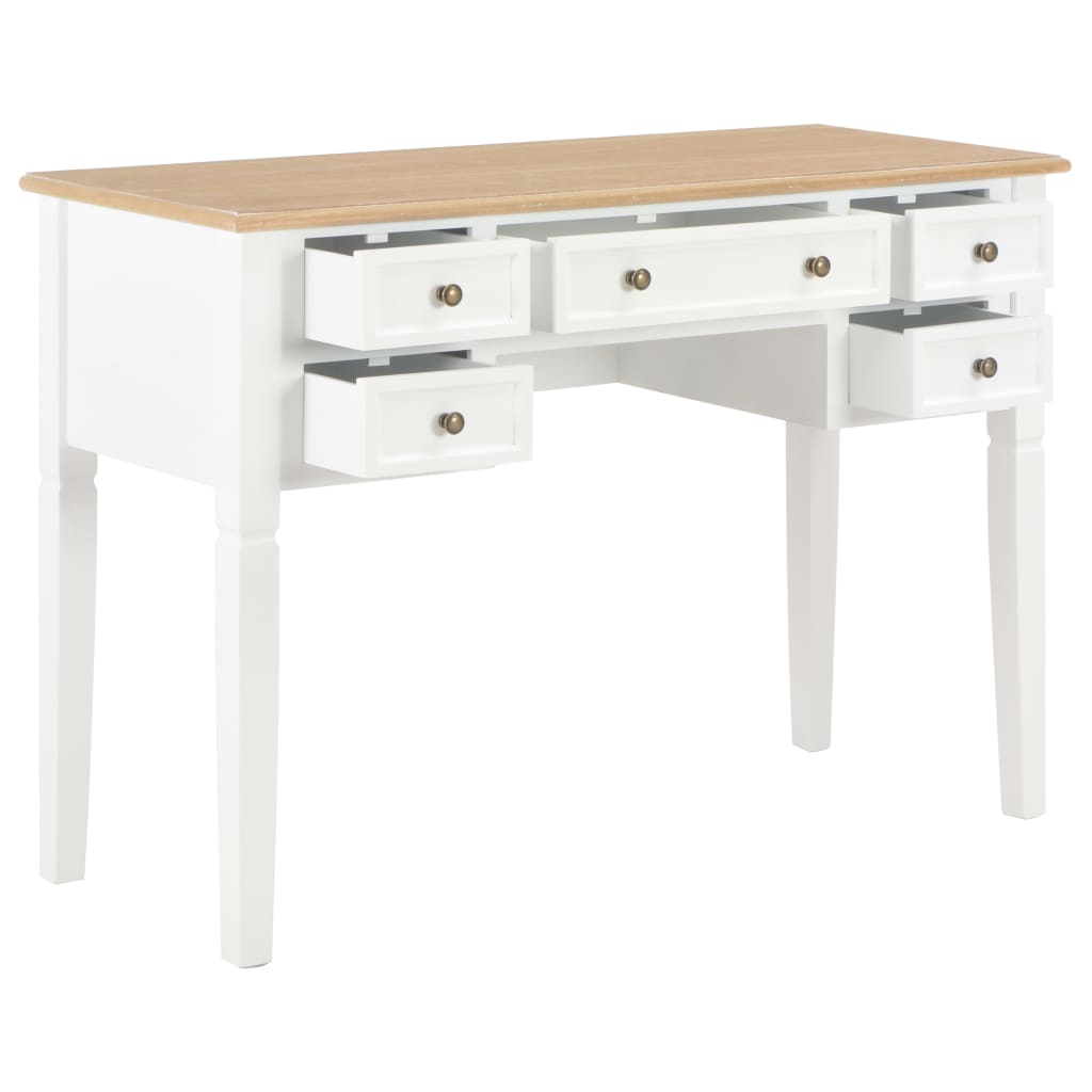 Writing desk 109.5x45x77.5 cm wood white