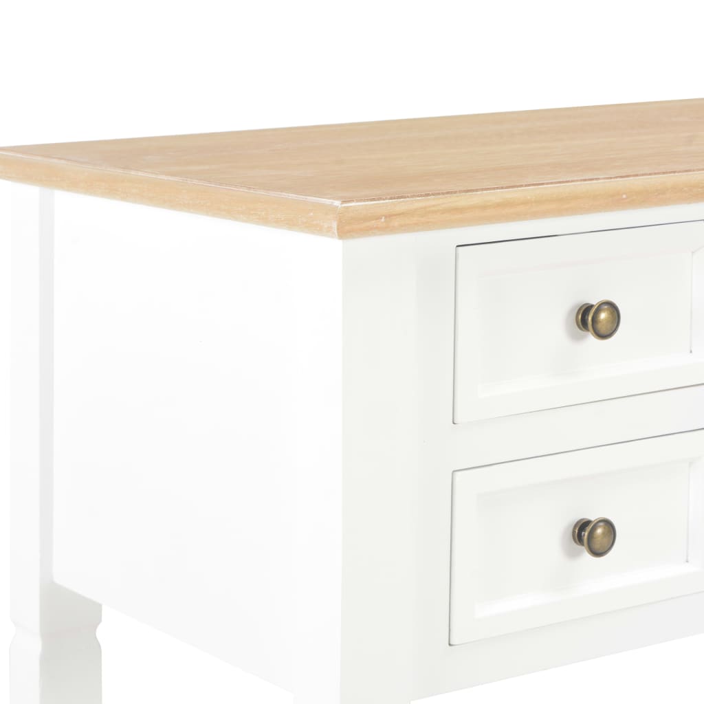 Writing desk 109.5x45x77.5 cm wood white