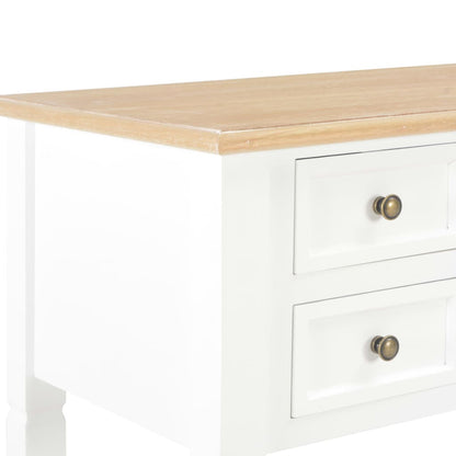 Writing desk 109.5x45x77.5 cm wood white