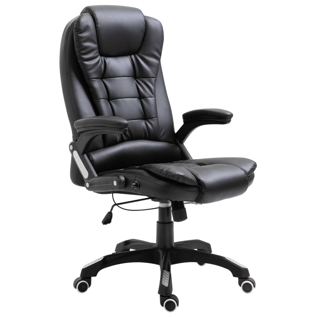Office chair artificial leather black