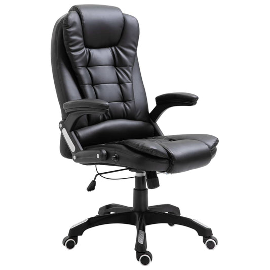 Office chair artificial leather black