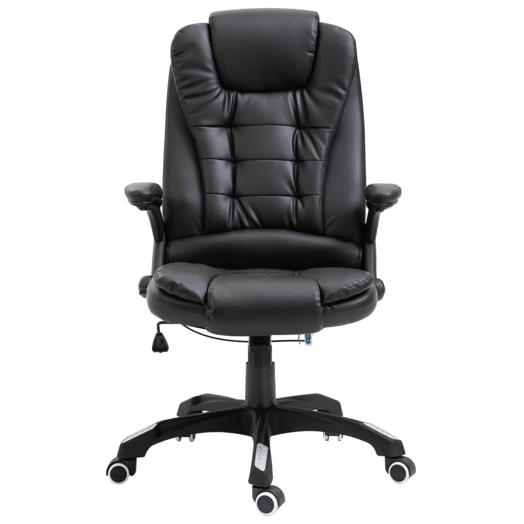 Office chair artificial leather black