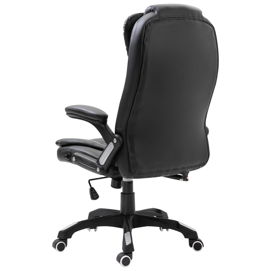 Office chair artificial leather black