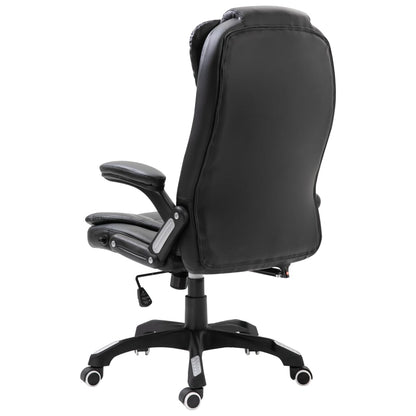 Office chair artificial leather black