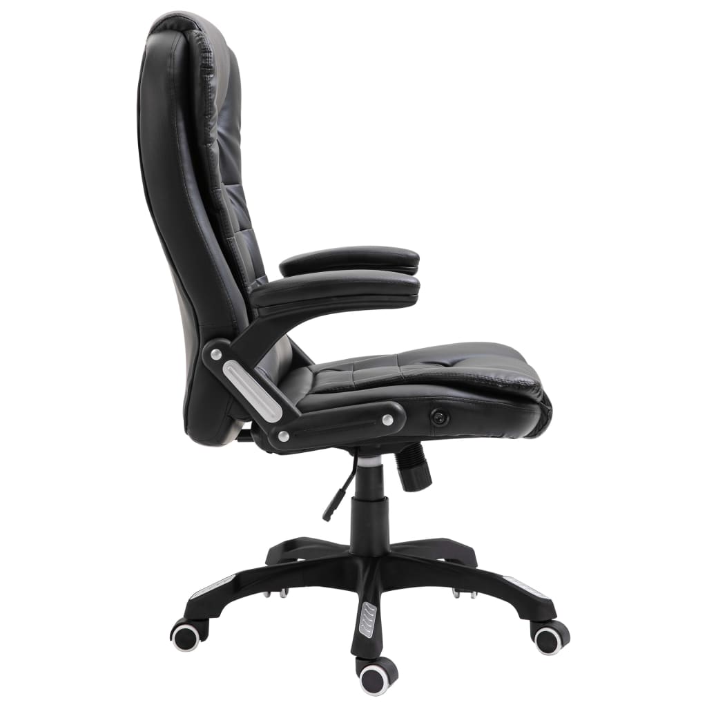 Office chair artificial leather black
