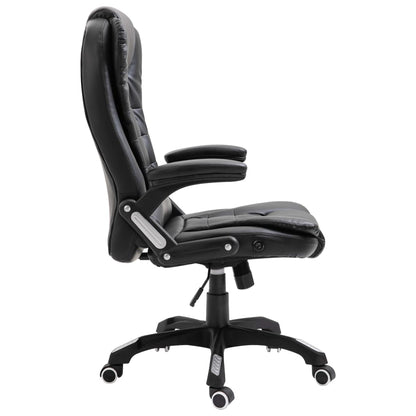 Office chair artificial leather black