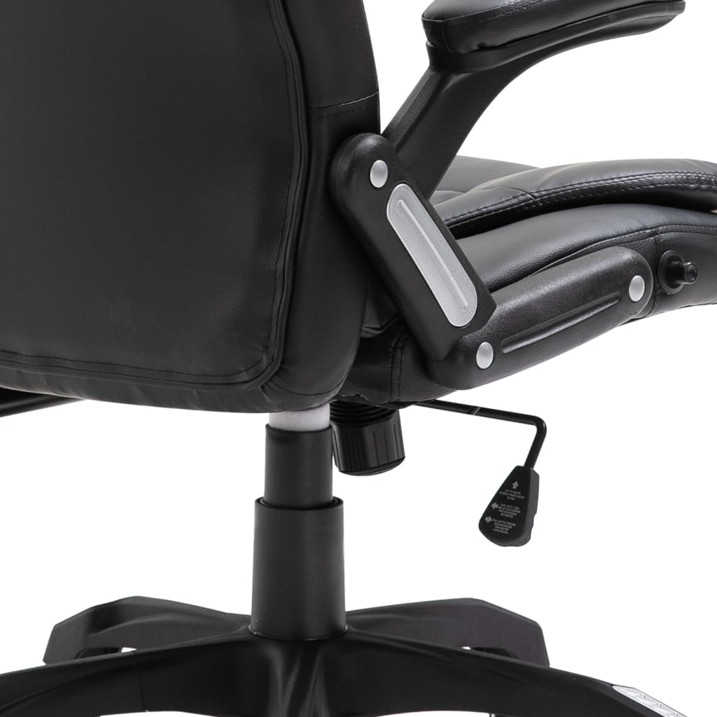 Office chair artificial leather black