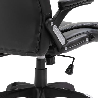 Office chair artificial leather black
