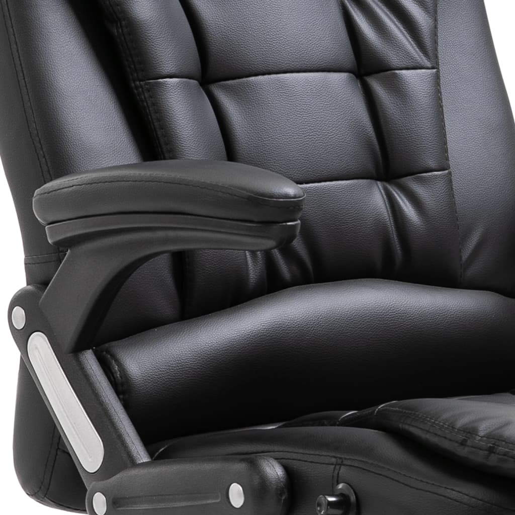 Office chair artificial leather black