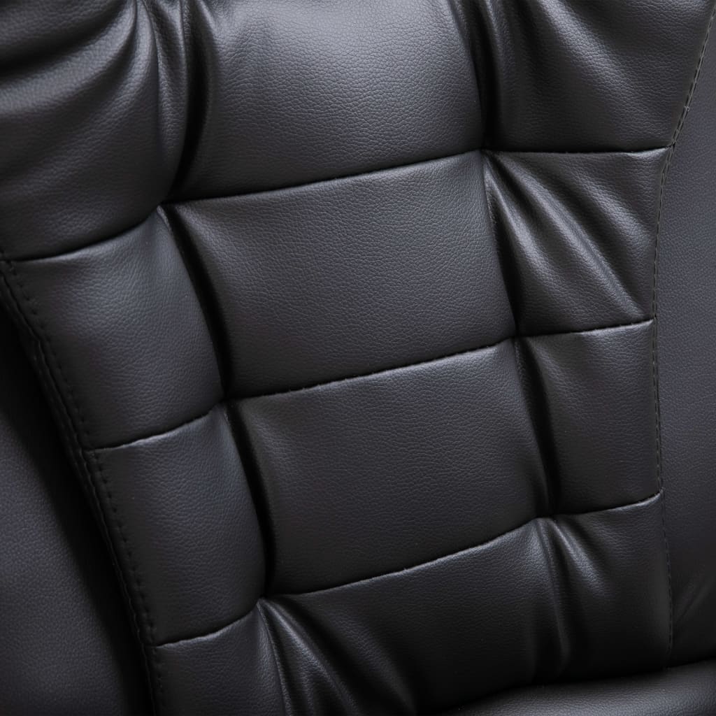 Office chair artificial leather black