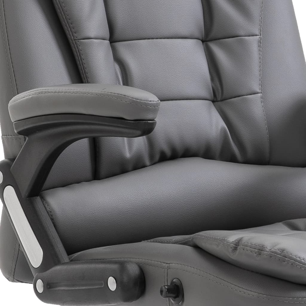 Office chair artificial leather anthracite