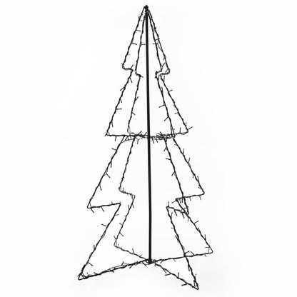 Kegelkerstboom 160 LED's binnen en buiten 78x120 cm