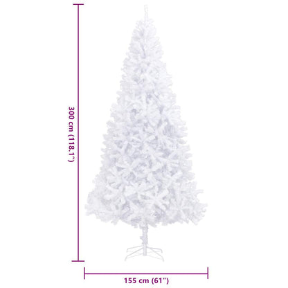 Kunstkerstboom 300 cm wit