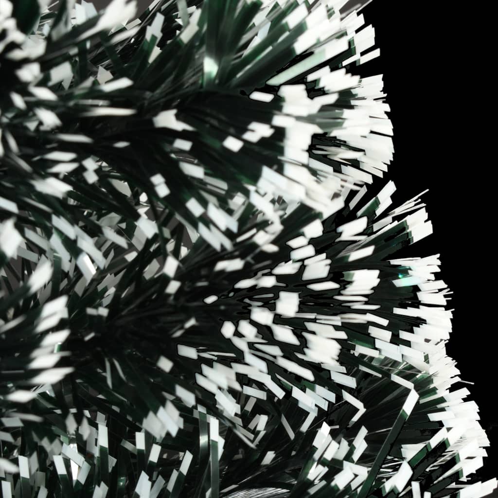 Voorverlichte kerstboom met standaard en LED 120 cm glasvezel