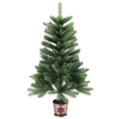 Kunstkerstboom met levensechte naalden 65 cm groen