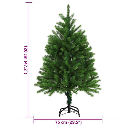 Kunstkerstboom met levensechte naalden 120 cm groen