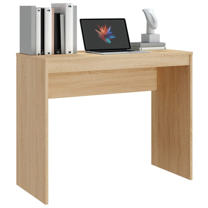 Bureau 90x40x72 cm bewerkt hout sonoma eikenkleurig