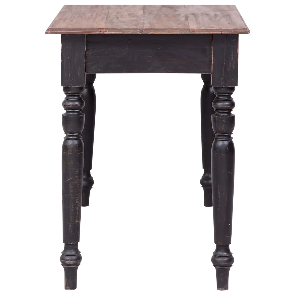 Bureau met 3 lades 117x57x75 cm massief mahoniehout