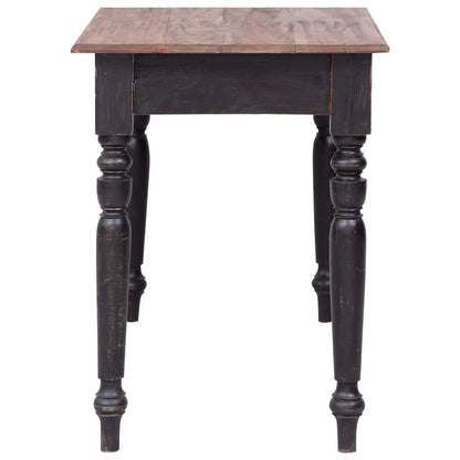 Bureau met 3 lades 117x57x75 cm massief mahoniehout