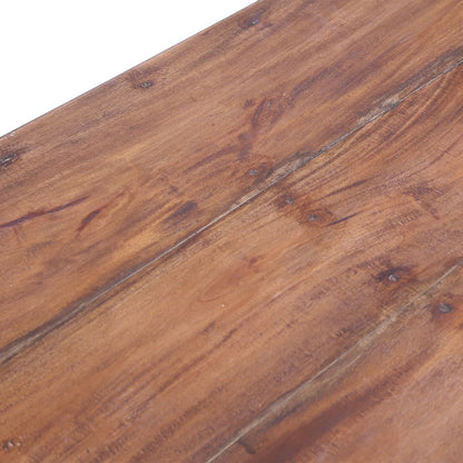 Bureau met lades 117x57x75 cm massief mahoniehout wit