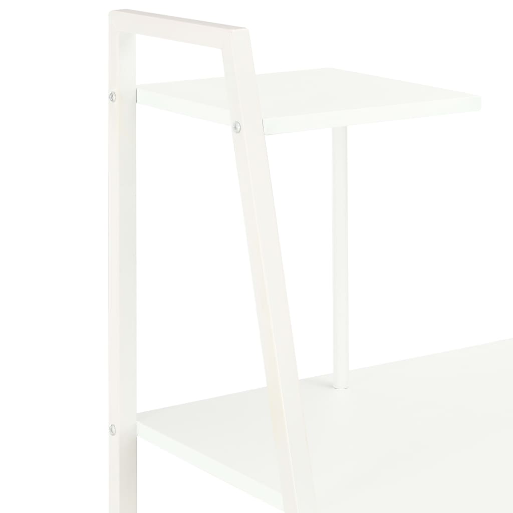 Desk with shelves 102x50x117 cm white