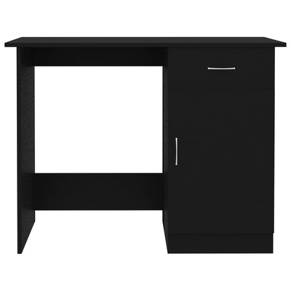 Bureau 100x50x76 cm bewerkt hout zwart