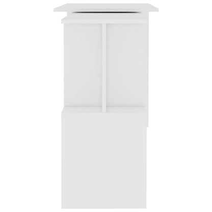 Corner desk 200x50x76 cm processed wood white