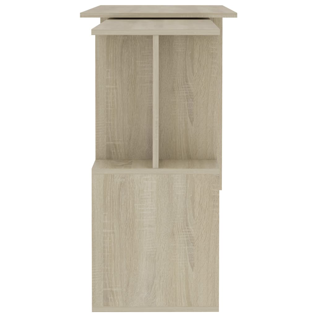 Hoekbureau 200x50x76 cm bewerkt hout sonoma eikenkleurig