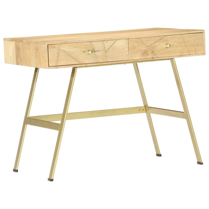 Writing desk with drawers 100x55x75 cm solid mango wood