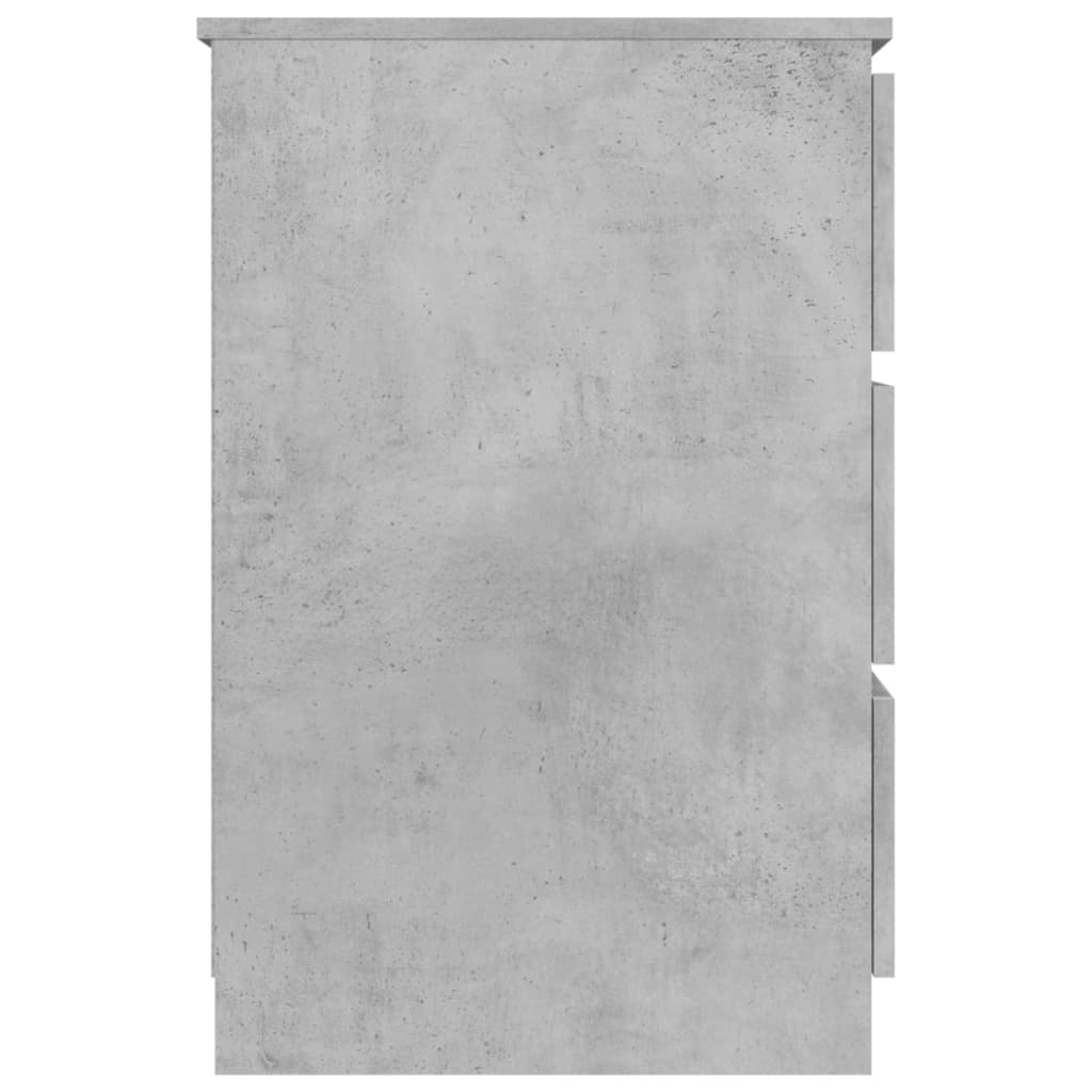 Writing desk 140x50x77 cm processed wood concrete gray