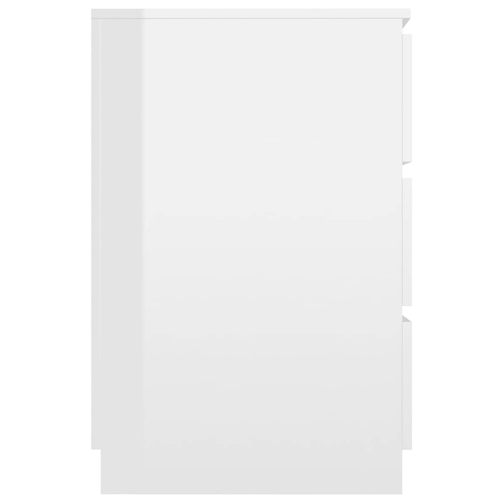 Schrijftafel 140x50x77 cm bewerkt hout hoogglans wit