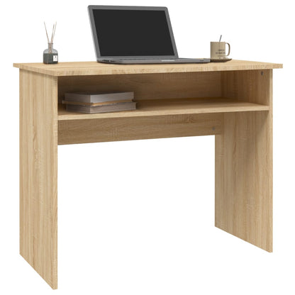 Bureau 90x50x74 cm bewerkt hout sonoma eikenkleurig