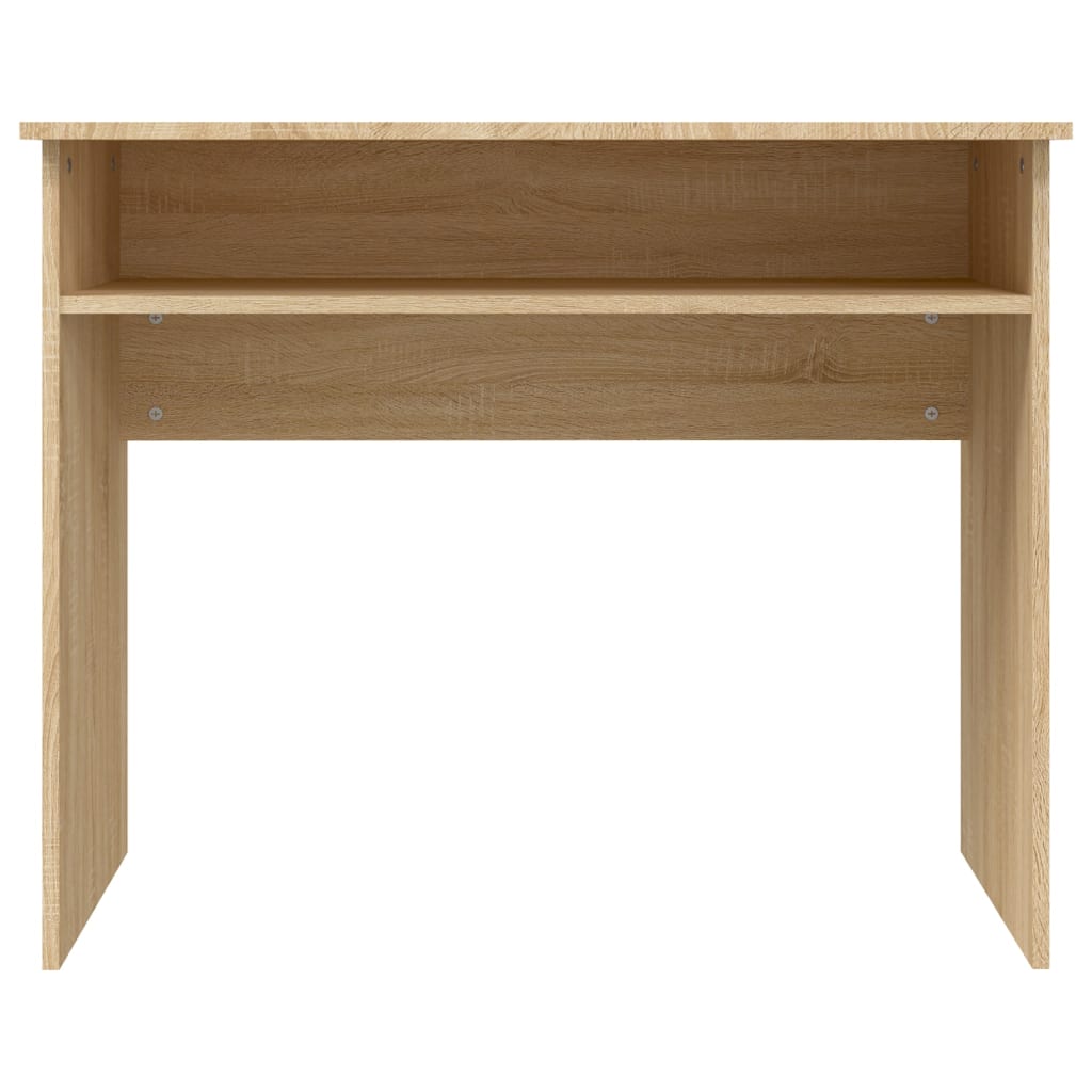 Bureau 90x50x74 cm bewerkt hout sonoma eikenkleurig