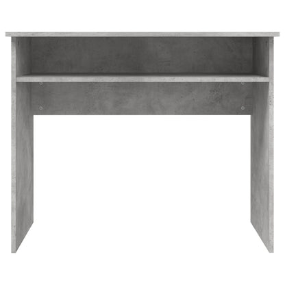 Desk 90x50x74 cm processed wood concrete gray