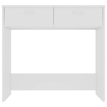 Bureau 80x40x75 cm bewerkt hout wit