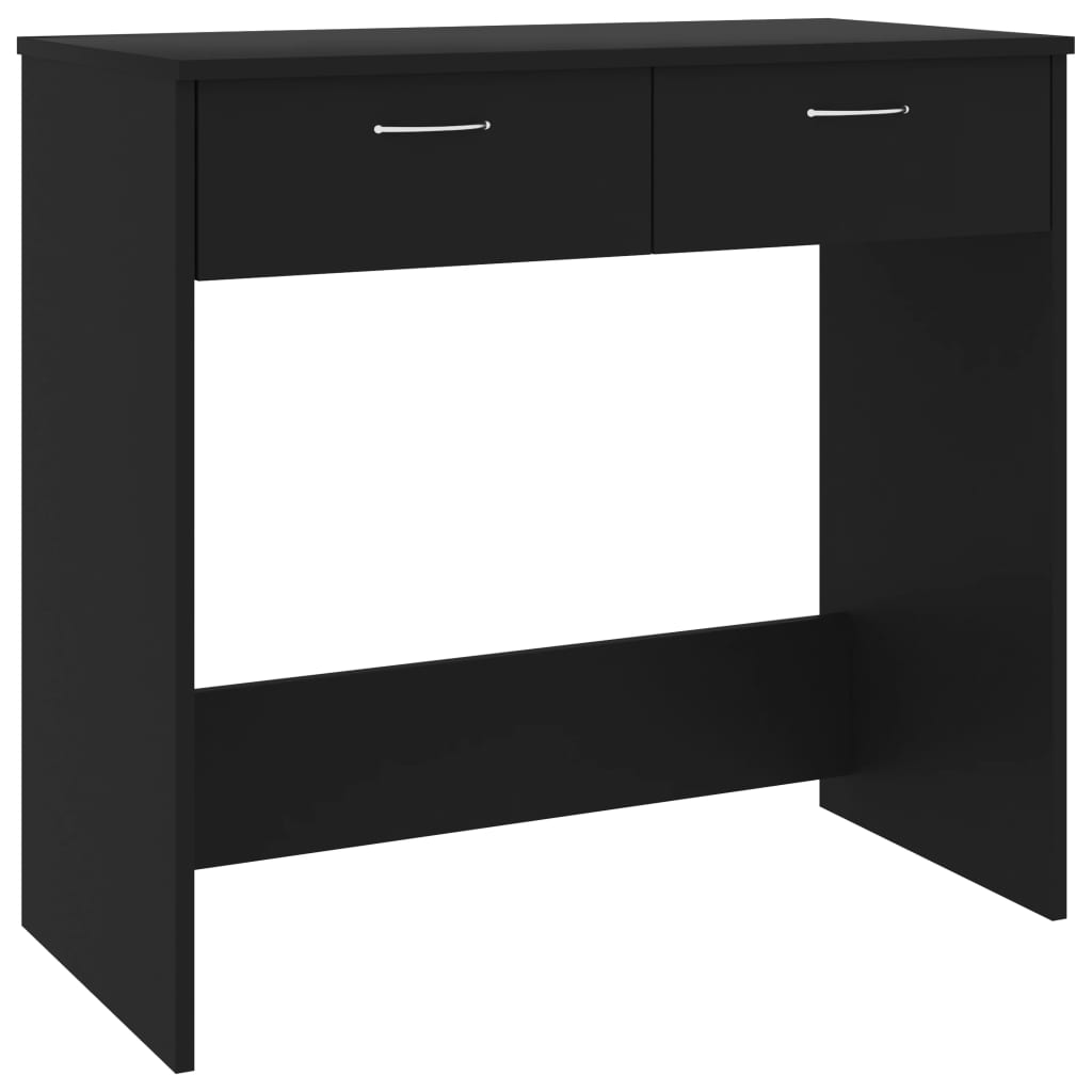 Bureau 80x40x75 cm bewerkt hout zwart