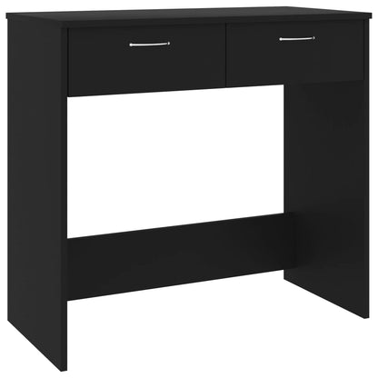 Bureau 80x40x75 cm bewerkt hout zwart