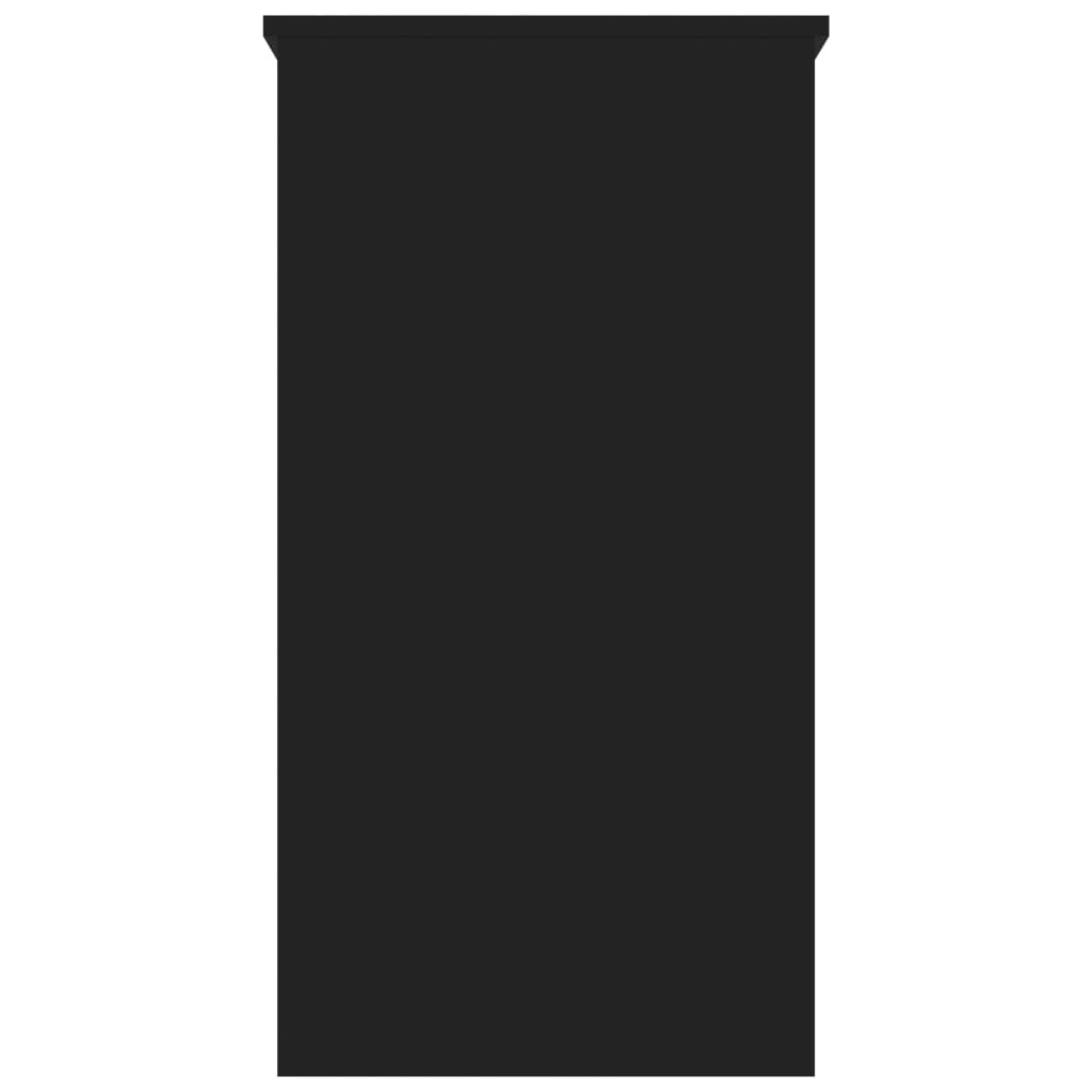 Bureau 80x40x75 cm bewerkt hout zwart