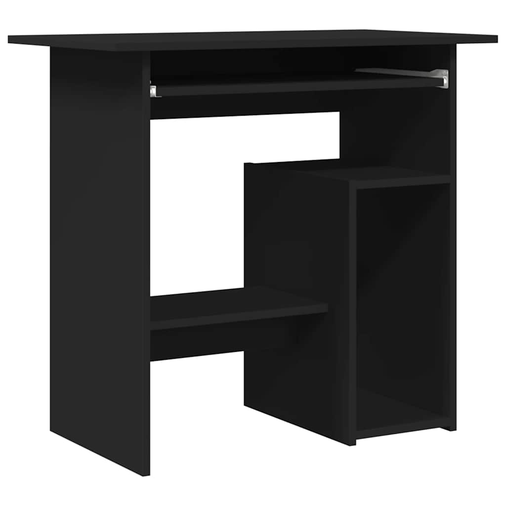 Desk 80x45x74 cm chipboard black
