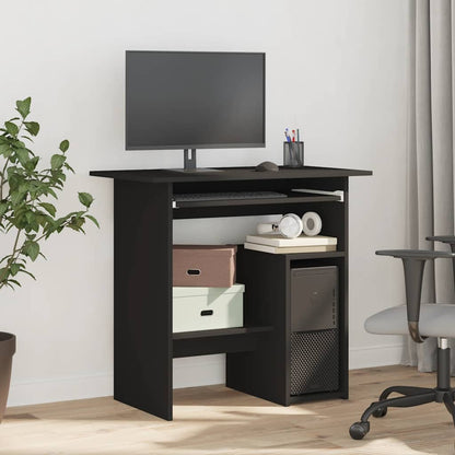 Desk 80x45x74 cm chipboard black