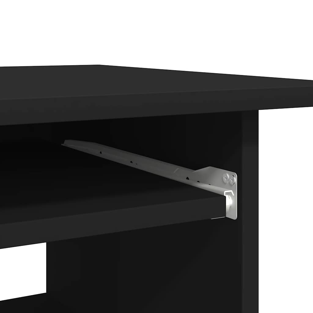 Desk 80x45x74 cm chipboard black