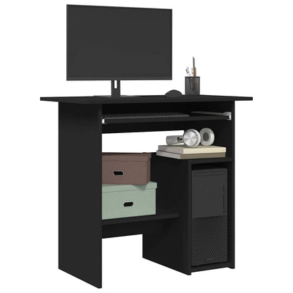 Desk 80x45x74 cm chipboard black