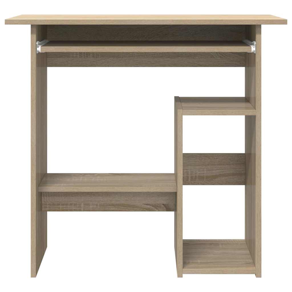 Bureau 80x45x74 cm bewerkt hout sonoma eikenkleurig