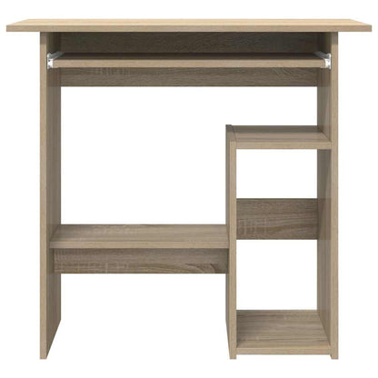Bureau 80x45x74 cm bewerkt hout sonoma eikenkleurig